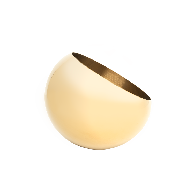 کاسه کج استیل طلایی کاپدیش